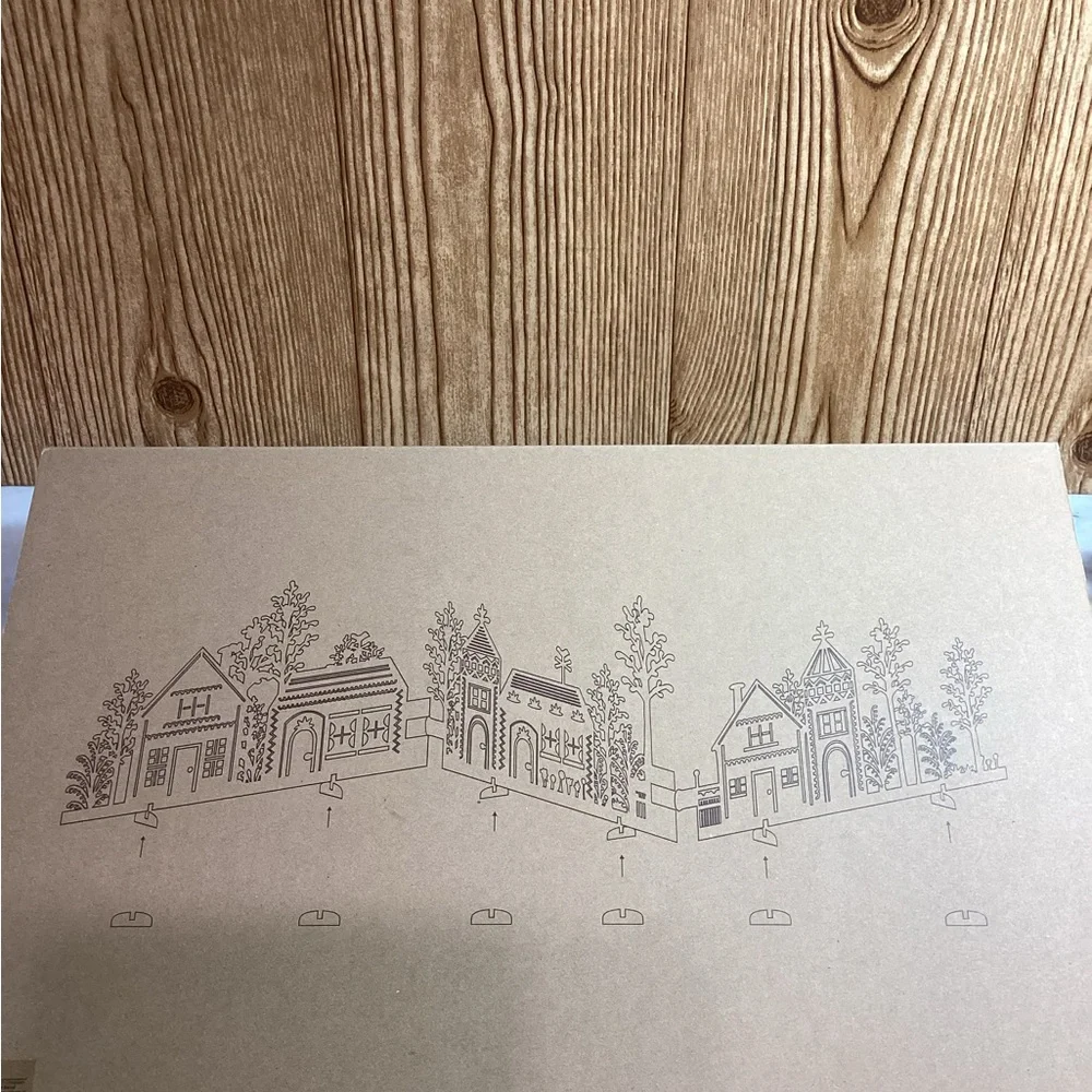 Crate&Barrel Natural Wood Village Set